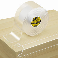 MILEQEE clear edge strip on desk edge protects kids from sharp corners.