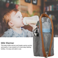 Milltrip USB Bottle Heated Cover in gray fabric material.