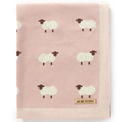 mimixiong baby blanket knit 100% cotton offers gentle skin contact and softness