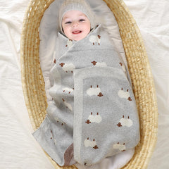 Mimixiong baby blanket nursery sheep theme adds soft decor and comfort