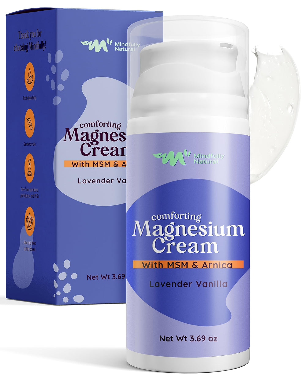 Mindfully Natural magnesium cream pump demonstrates easy bedtime dosing for kids.