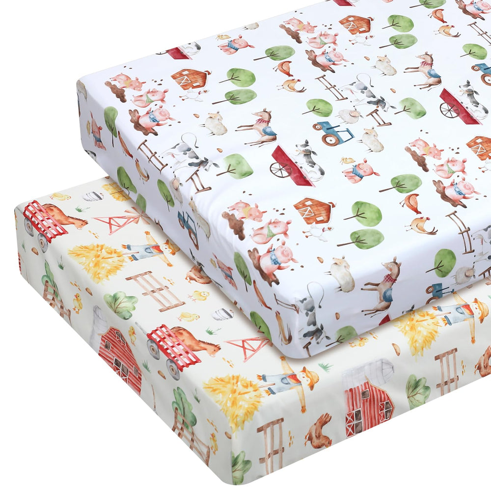 Mindsoft crib sheet fabric close-up showing soft 90g polyester feel for gentle sleep