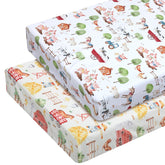 Mindsoft crib sheet fabric close-up showing soft 90g polyester feel for gentle sleep