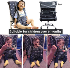 MINGRI Easy Seat attaches to most chairs for quick, stable dining.