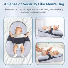 MINGXUSMGS tummy time pillow encourages gentle upper-body engagement.