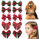 Mini Christmas Baby Hair Clip Snowflake secures delicate hair for festive photos