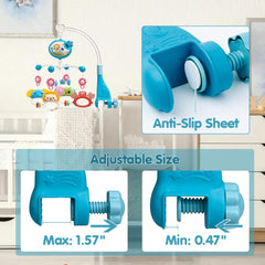 Mini Tudou 360-degree rotating animal toys attract baby attention for enhanced visual tracking.
