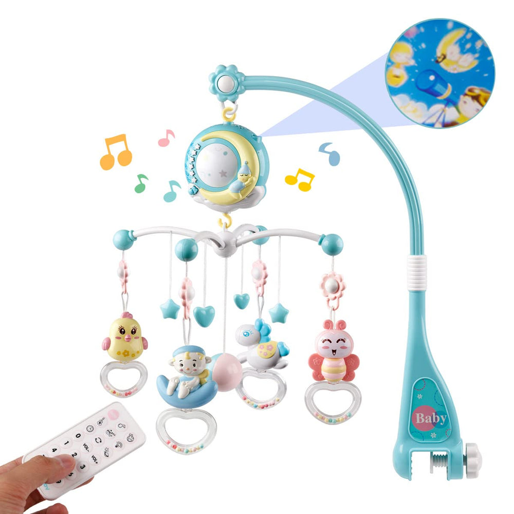 Mini Tudou baby mobile projects stars to soothe bedtime with gentle visuals