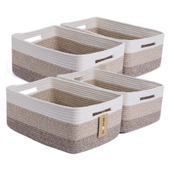 MiniArk large storage basket 17x13x7.5 inches for spacious closet organization.