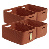 MiniArk large storage basket in oxide red on nursery shelf for toy and blanket storage