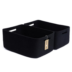 MiniArk large storage baskets on shelf for simple organization.