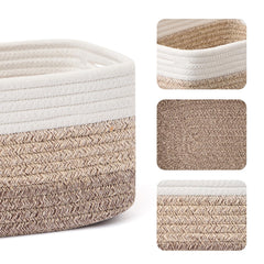 MiniArk gradient brown basket in nursery, perfect for baby items and toys