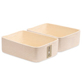 MiniArk large rope basket front view shows spacious storage for towels and toys