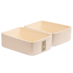 MiniArk large rope basket front view shows spacious storage for towels and toys