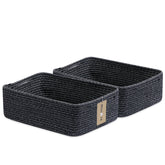 MiniArk large shallow basket showing generous storage for towels and blankets