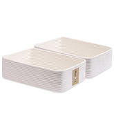 MiniArk large shallow baskets front view shows ample storage capacity.