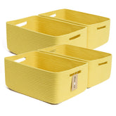 MiniArk large storage basket 17x13x7.5 inches for organized clothes and blankets.