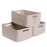 MiniArk large storage basket front view showing spacious capacity for clothes organization