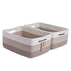 MiniArk large storage basket in full view, ideal for closet organization and easy access