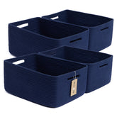 MiniArk large storage baskets in rectangle closet for easy clothing organization.