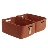 MiniArk large storage basket in oxide red for organized shelves and easy access