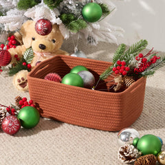 MiniArk quality-control handwoven baskets crafted from thick cotton rope.