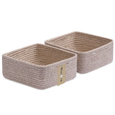 MiniArk small square basket for remotes and accessories; tidy living space