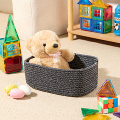 MiniArk nursery basket stores diapers and baby items with soft, safe texture.