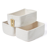 MiniArk small storage baskets in compact 13x8.5x5.1 inch form keep cosmetics organized.