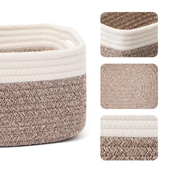 MiniArk soft and durable cotton rope basket safe for babies.