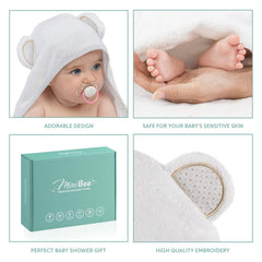 MINIBOO hooded towel 500 GSM plush fabric stays soft and durable.
