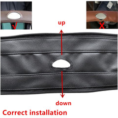MINILUJIA cover on stroller handle shows waterproof, wipe-clean surface capability.