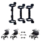 MINILUJIA twin stroller connector enables side-by-side strolling for easier control.