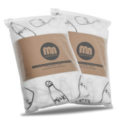 Minination milk print swaddle blanket, ultra-soft bamboo fabric for newborn comfort.