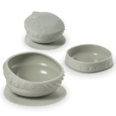 Miniware Sensory Baby Bowl Sage full set supports texture exploration at meals.