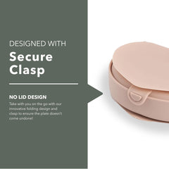 Miniware Silifold dishwasher-safe silicone plate for easy cleaning after meals