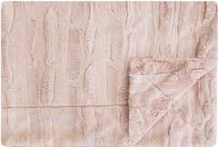 Minky Couture Sorbet blanket close-up texture showing silky softness and plush feel