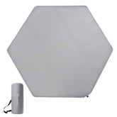 Minne Baby hexagon playpen mat front view shows a soft, safe crawl space.