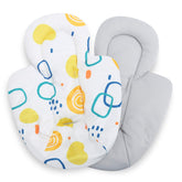 Minne Baby infant insert plush side in MamaRoo; ultra-soft support for newborn comfort.