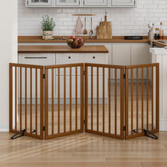 Mino Kesper dog gate, 32-inch tall folding design for doorways and stairs.