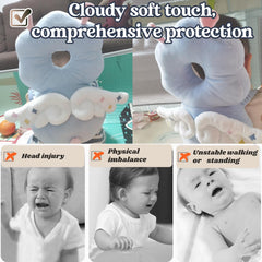 MINOCHI head protector backpack with o-shaped design distributing pressure.