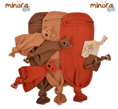 Minora newborn teddy bear provides a comforting companion during snuggles