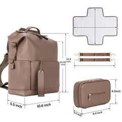 Minsong interior compartments showing organized spacing for wipes and clothes.