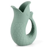 Mintlyfe baby bath rinse cup in Cambridge Blue with soft silicone finish for gentle rinsing.