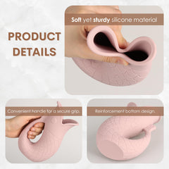 Mintlyfe ergonomic handle rinse cup in sand offers secure grip