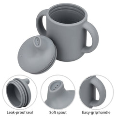 Mintlyfe two-handle baby cup for stable grip and learning