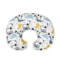 Mintulipy dinosaur nursing pillow cover on a pillow keeps the area clean and tidy.