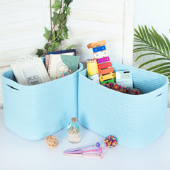 Mintwood Design baskets organize books and small items neatly