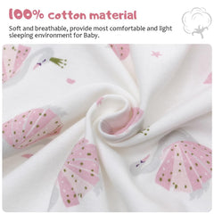 Miracle Baby 100% cotton fabric close-up shows soft, breathable texture for sensitive skin