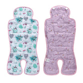 Miracle Baby gel cooling pad on car seat provides cool comfort for your baby.